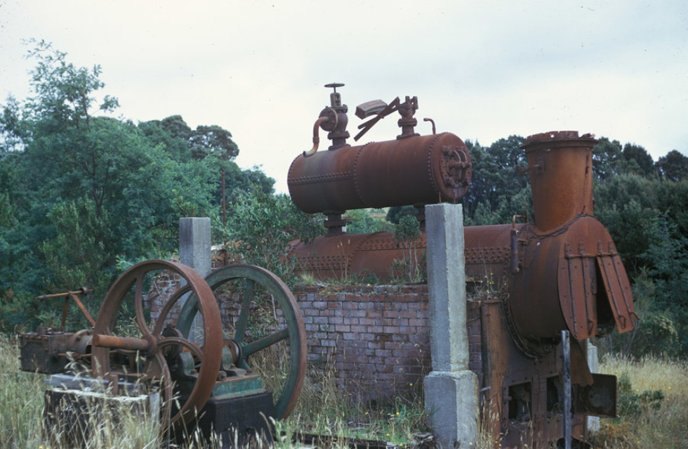 Boiler Thompson Engine And Bogle Clark Boiler Upper Natone Tasmania 13 March 1974